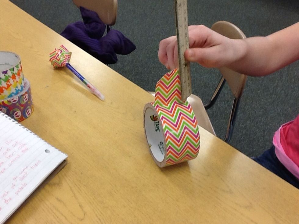 Measure 2in of one duct tape roll