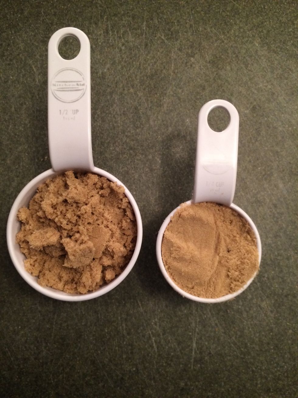 Measure 3/4 Cup of Brown Sugar