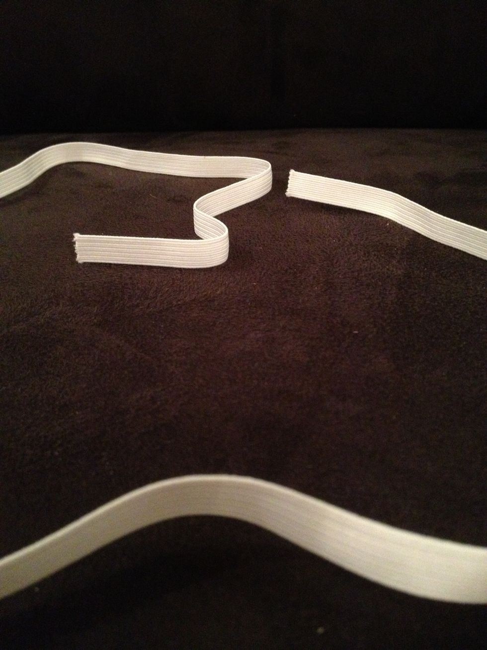 Measure a piece of elastic to the size of your waist (or the size of the waist of the lucky recipient of the jammie pants).