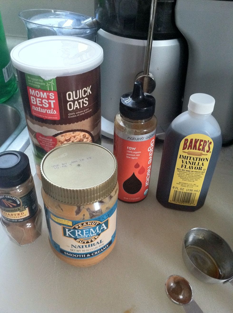Measure all other ingredients.  **Any other nut or nut butter can be added or substituted in this recipe.