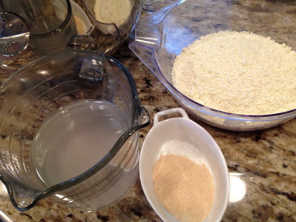 Measure all the ingredients and put aside for mixing