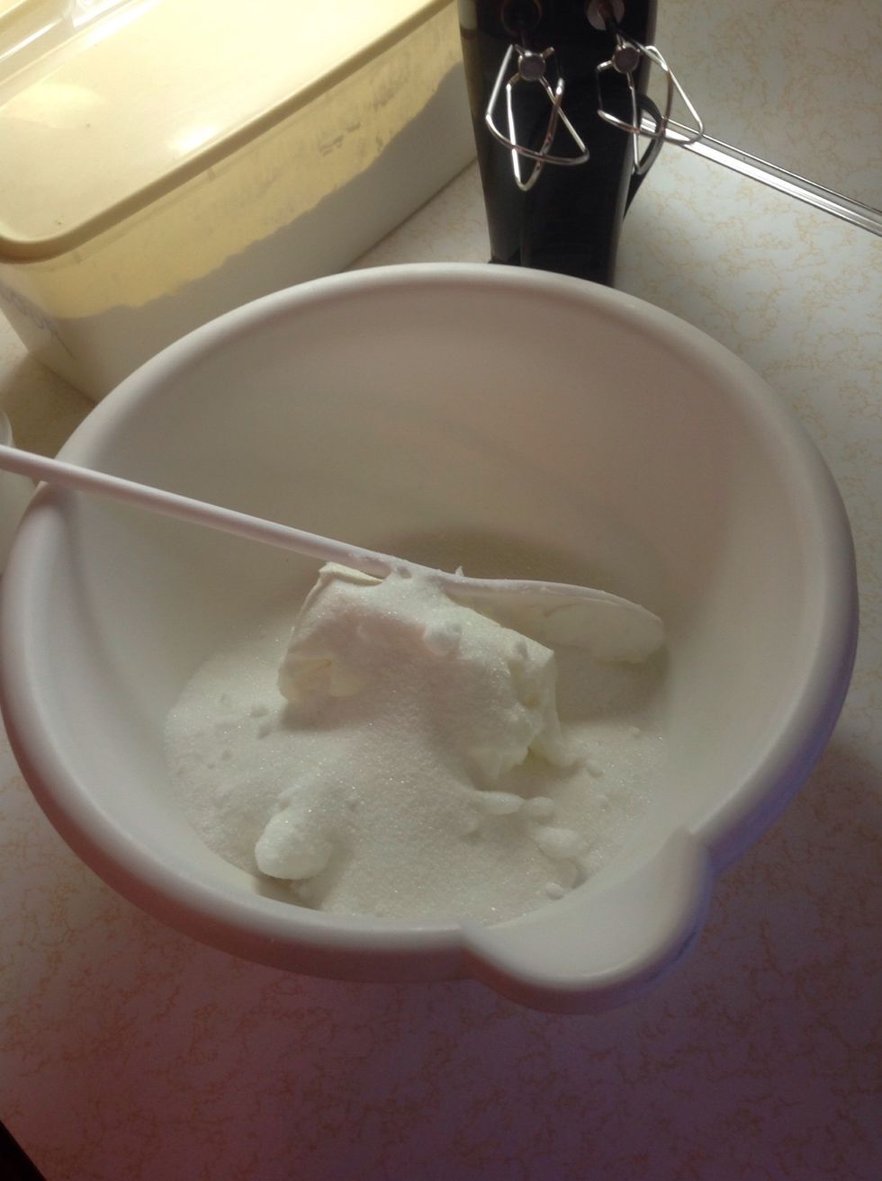 Measure and add sugar.