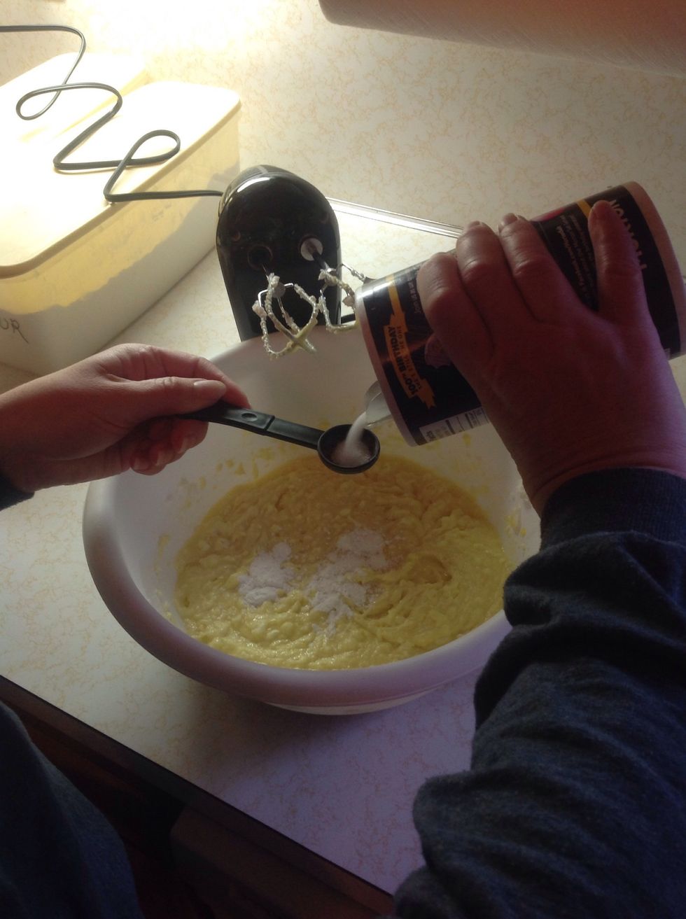 Measure and add the salt.