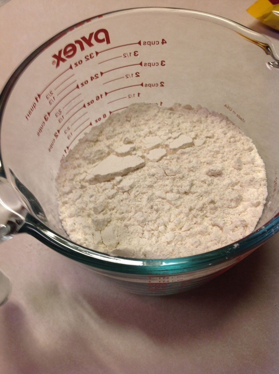 Measure and pour the amount of batter you would like into a mixing bowl.