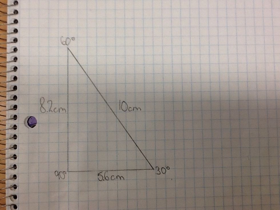 Measure each angle using a protractor (360 degrees in a circle a protractor measures degrees).