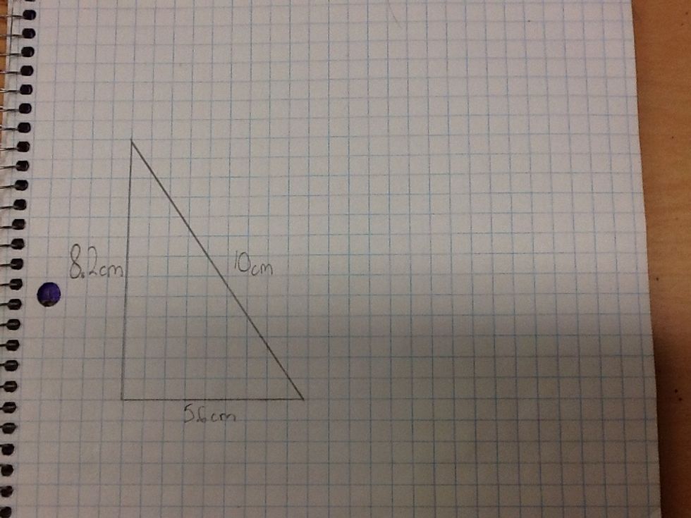 Measure each side with a ruler.
