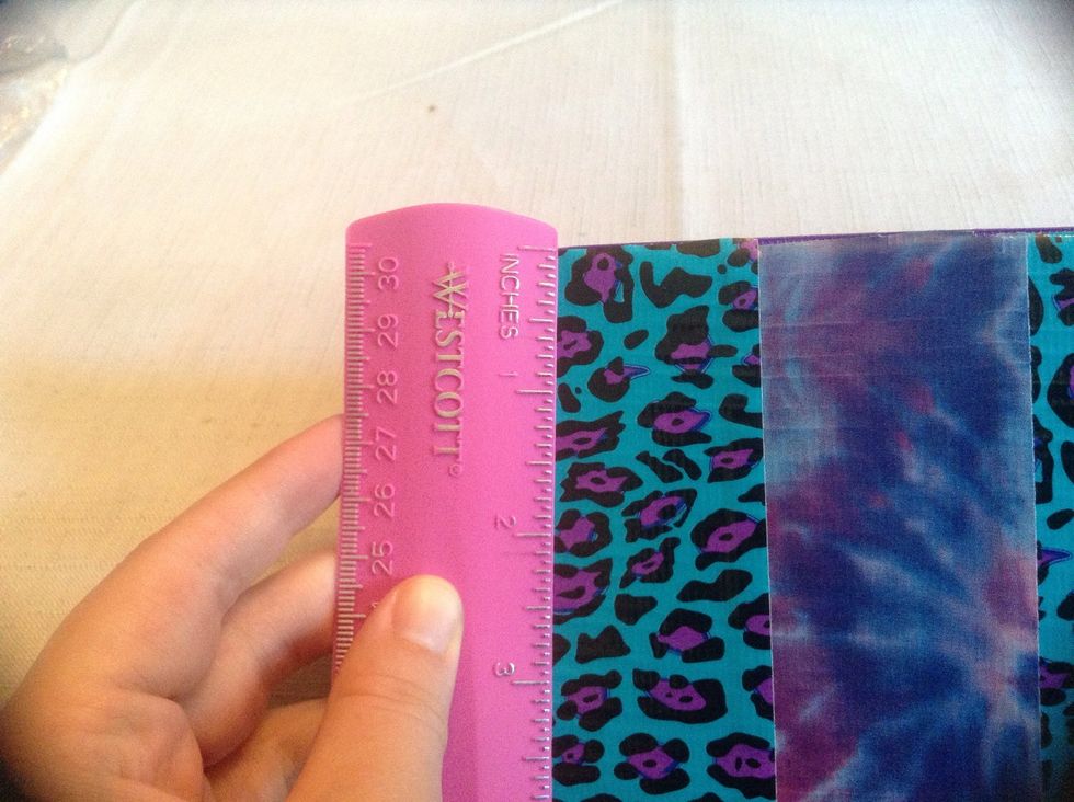 Measure from the top/bottom edge.