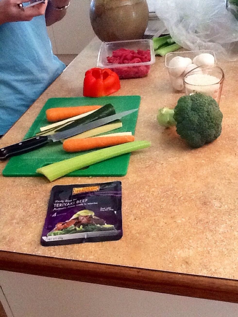 Measure ingredients as per ingredient list.