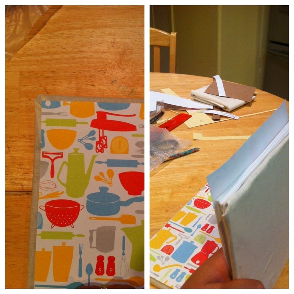 Measure it and cut out the extra paper