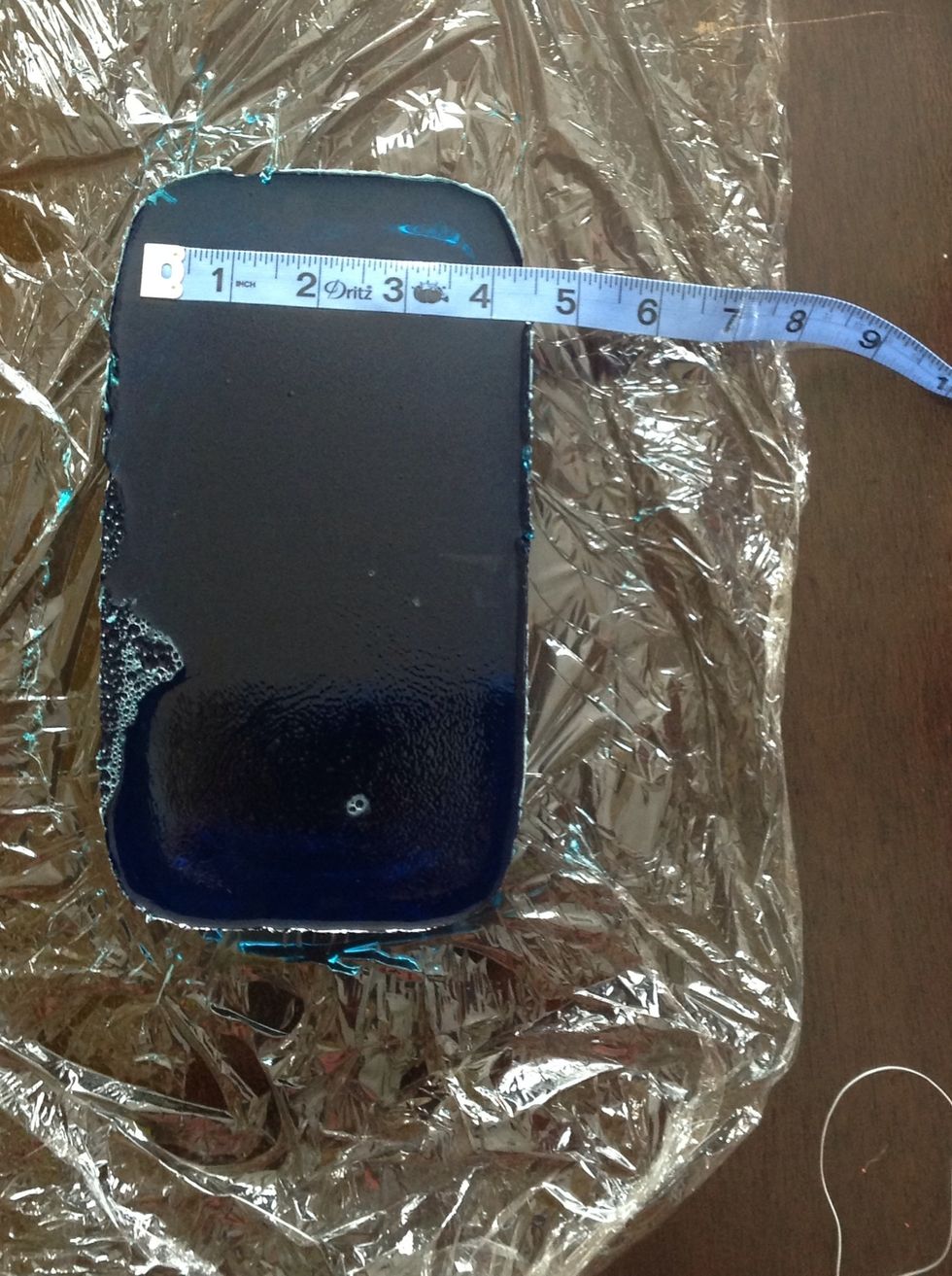 Measure jello into 2" cubes and cut with thread or dental floss (or knife whatever you prefer)