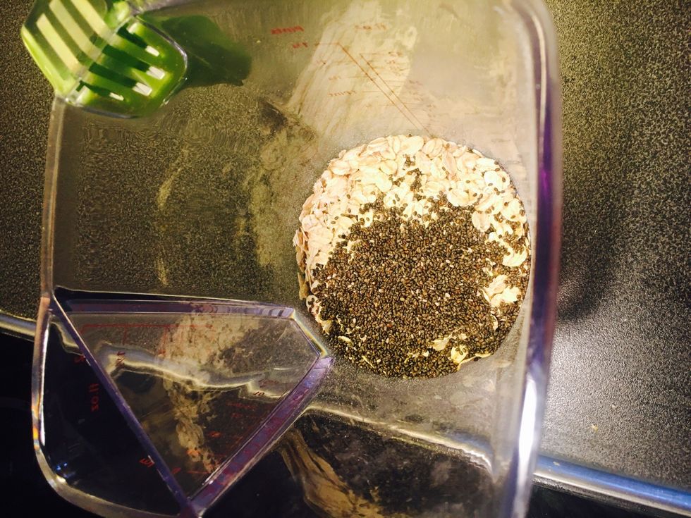 Measure oats & chia seeds