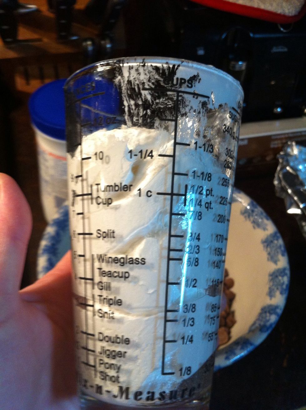 Measure out 1 1/2 cups.
