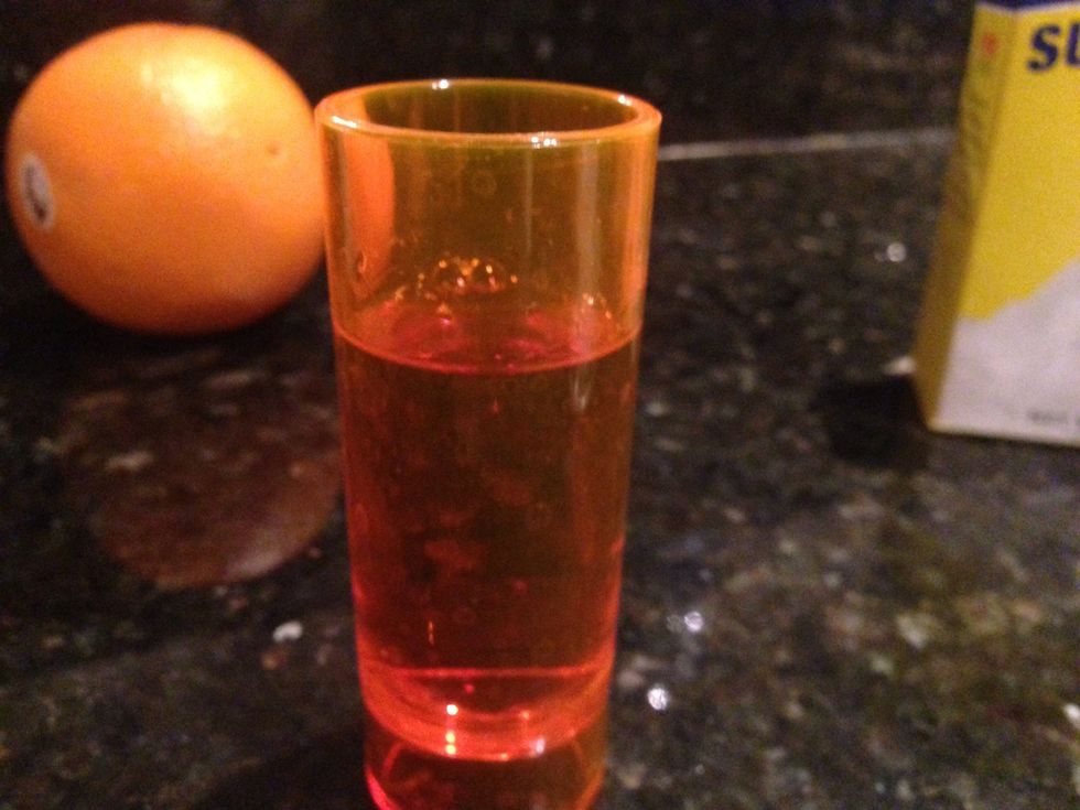 Measure out 1-1.5 oz of your finest whiskey.