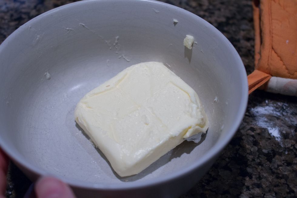 Measure out 1/4 cup butter