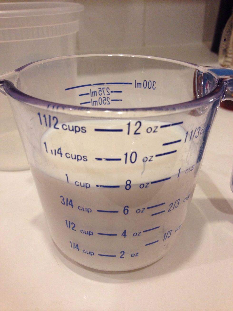 Measure out 1 cup of milk.