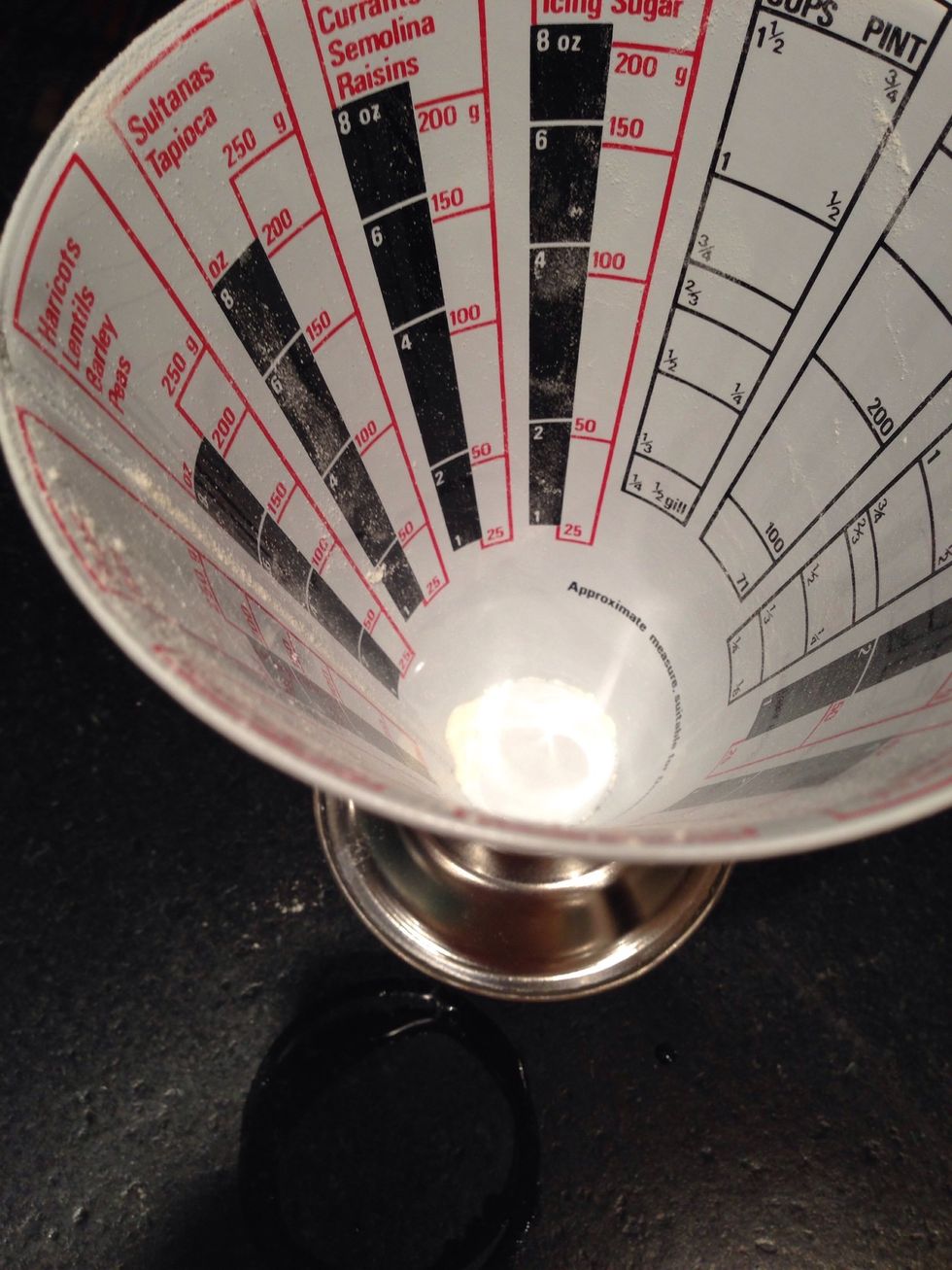 Measure out the ingredients accurately