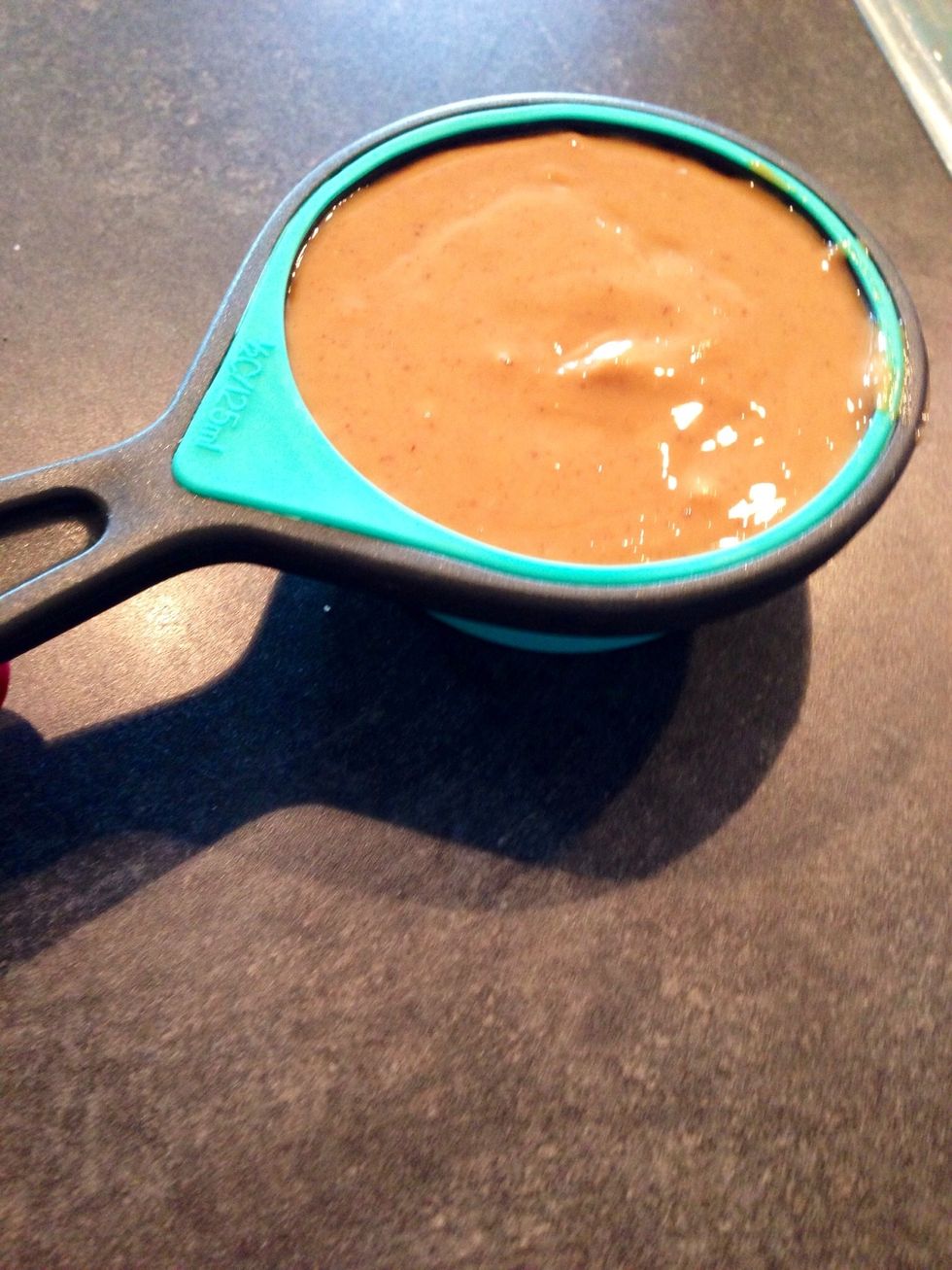 Measure out the peanut butter.