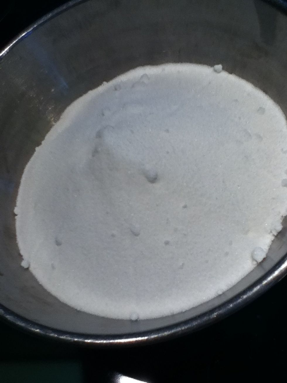 Measure out the superfine sugar.