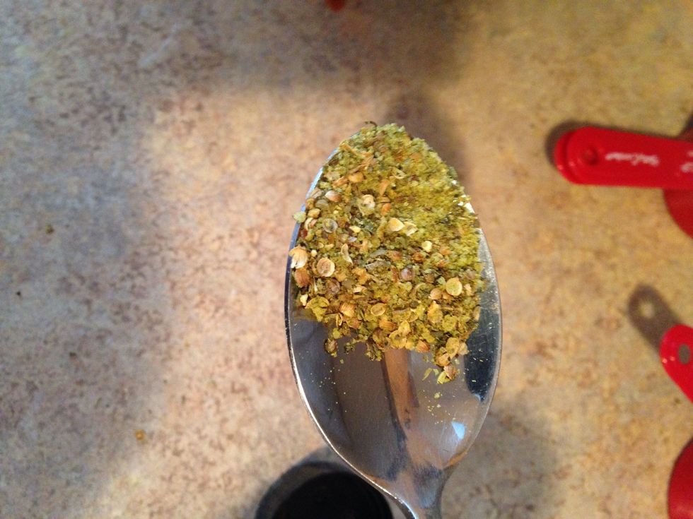 Measure out your 1/2 tablespoon of citrus seasoning and pour into the crockpot.  I've used Clubhouse seasoning but you can use your favourite brand.