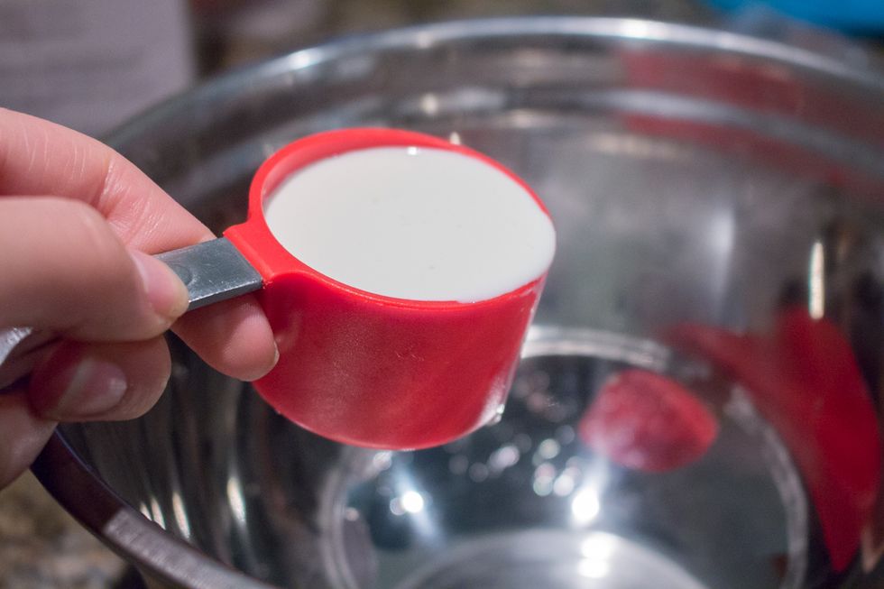 Measure out your heavy whipping cream.