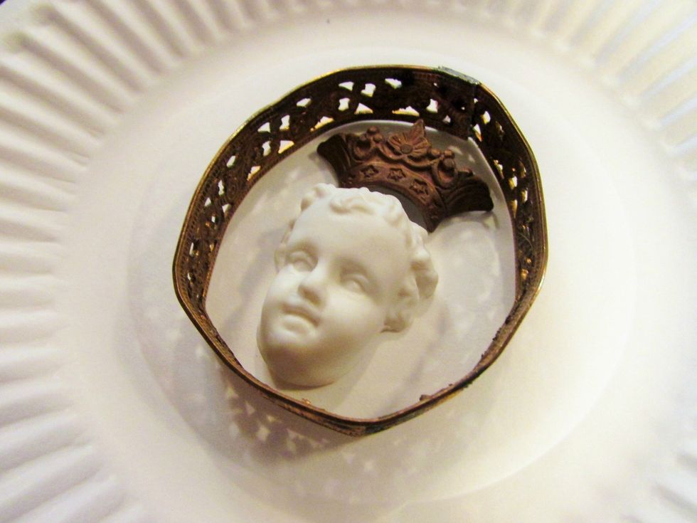 Measure out your lamp banding and place inside how you will lay out your pieces.