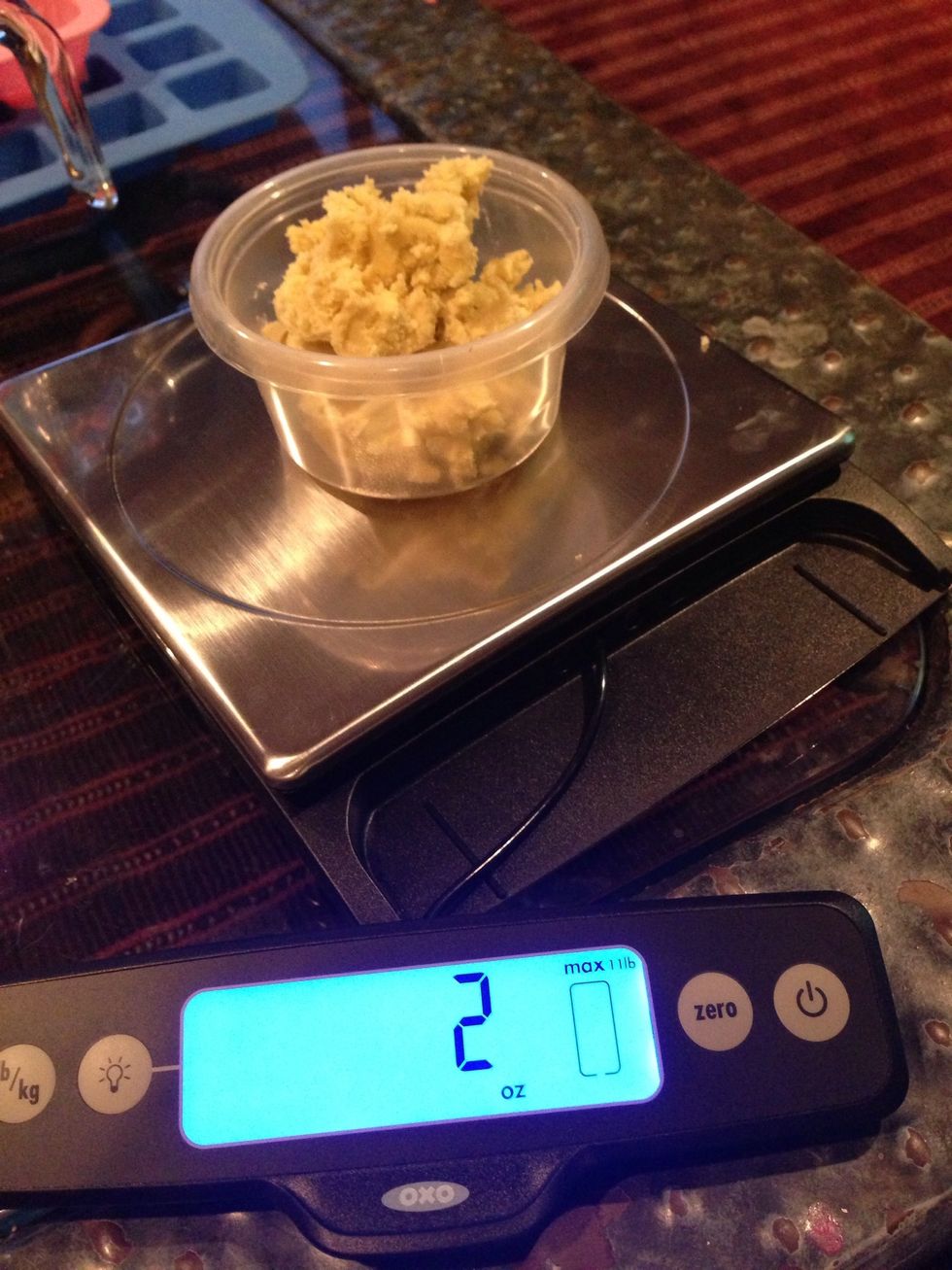 Measure Shea butter
