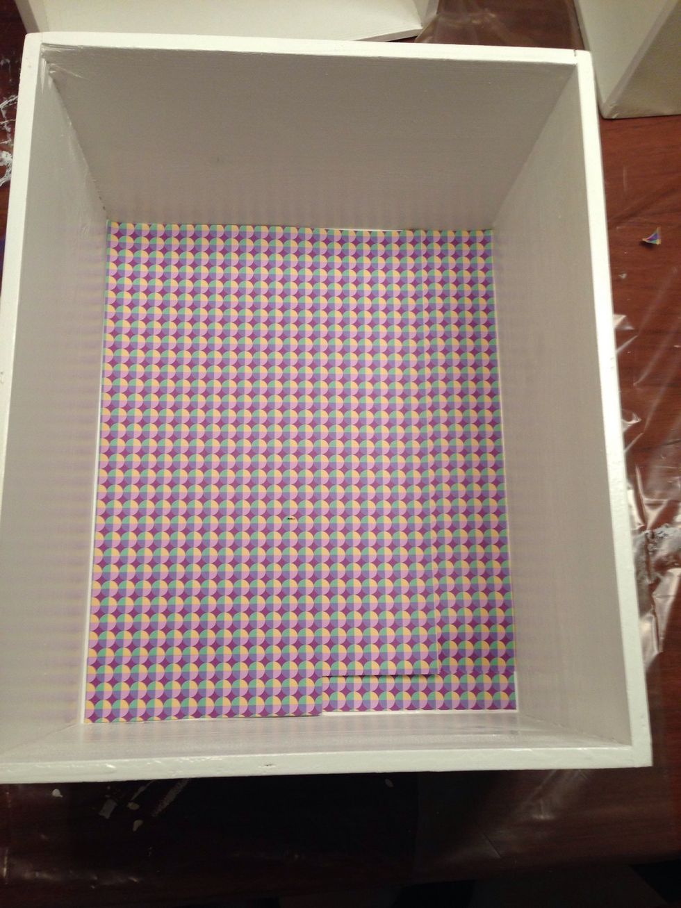 Measure so that it fits the inside of the box.