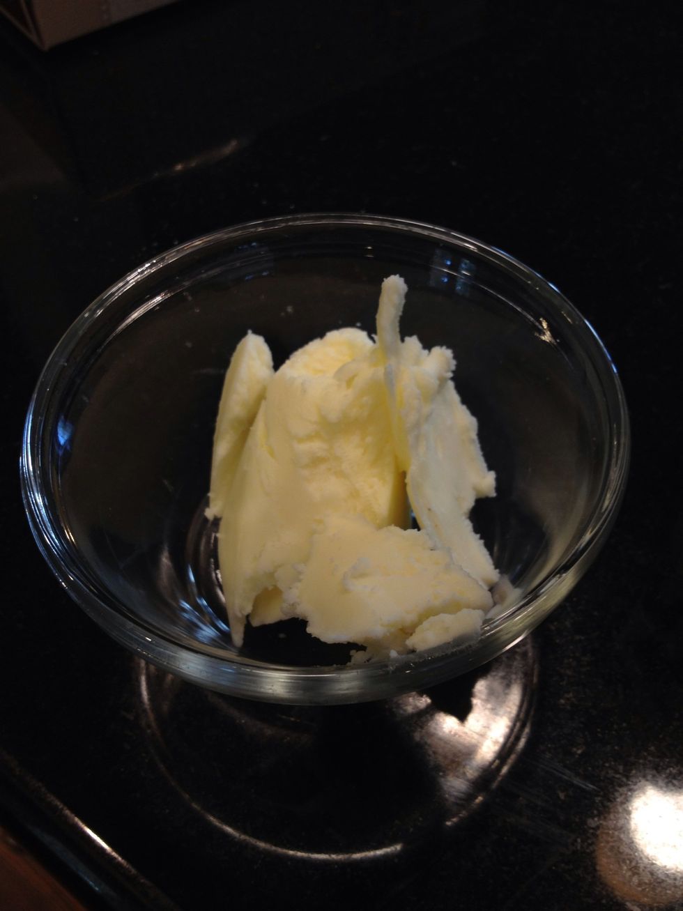 Measure the butter. I just eyeball it.