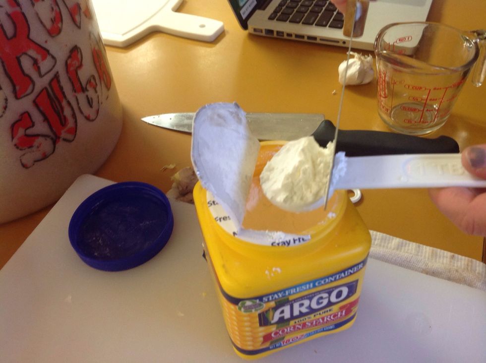 Measure the corn starch.