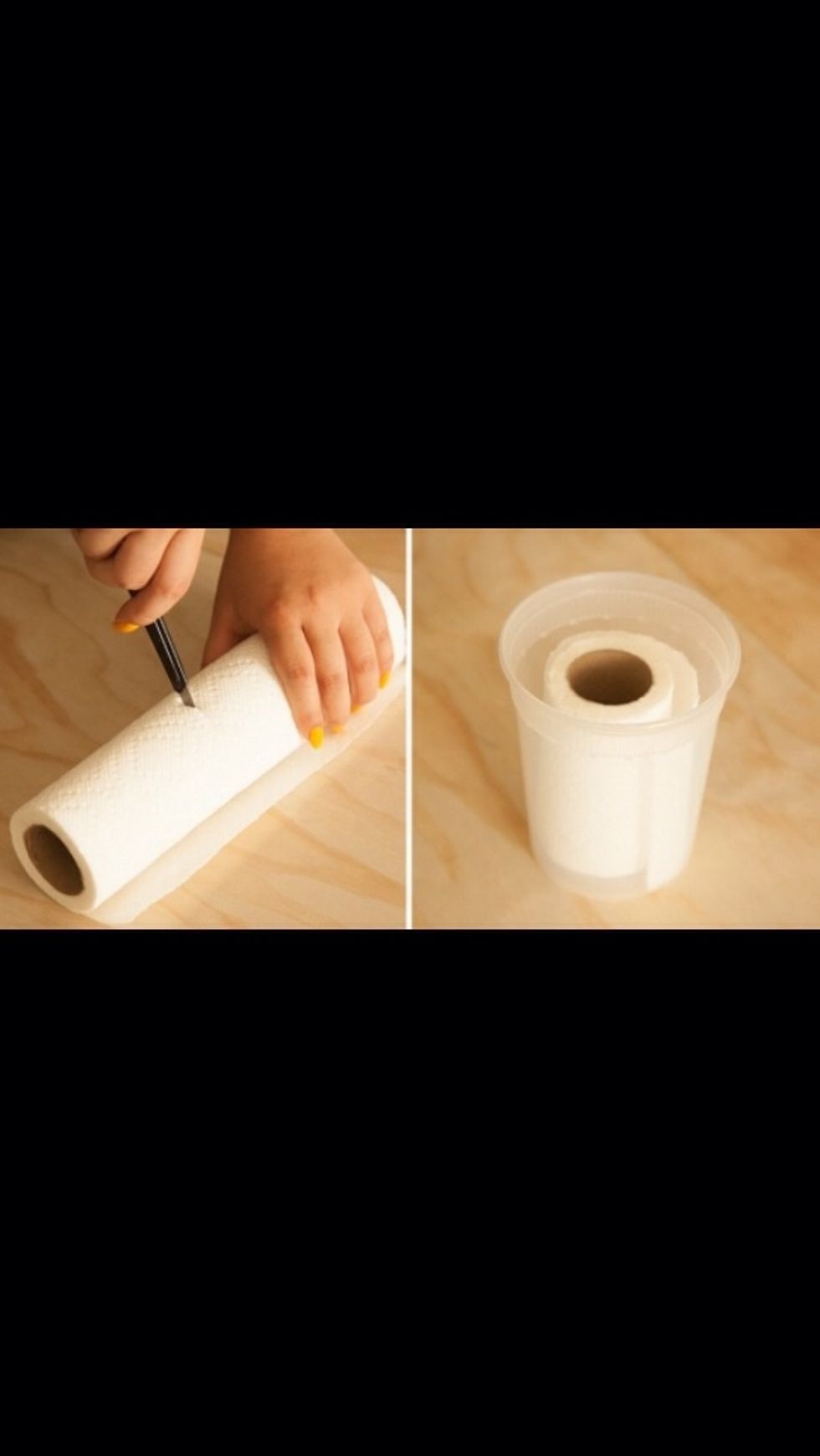 Measure The Paper Towels To Fit Into The Container And Cut Them Width-Wise With A Sharp Knife To Fit