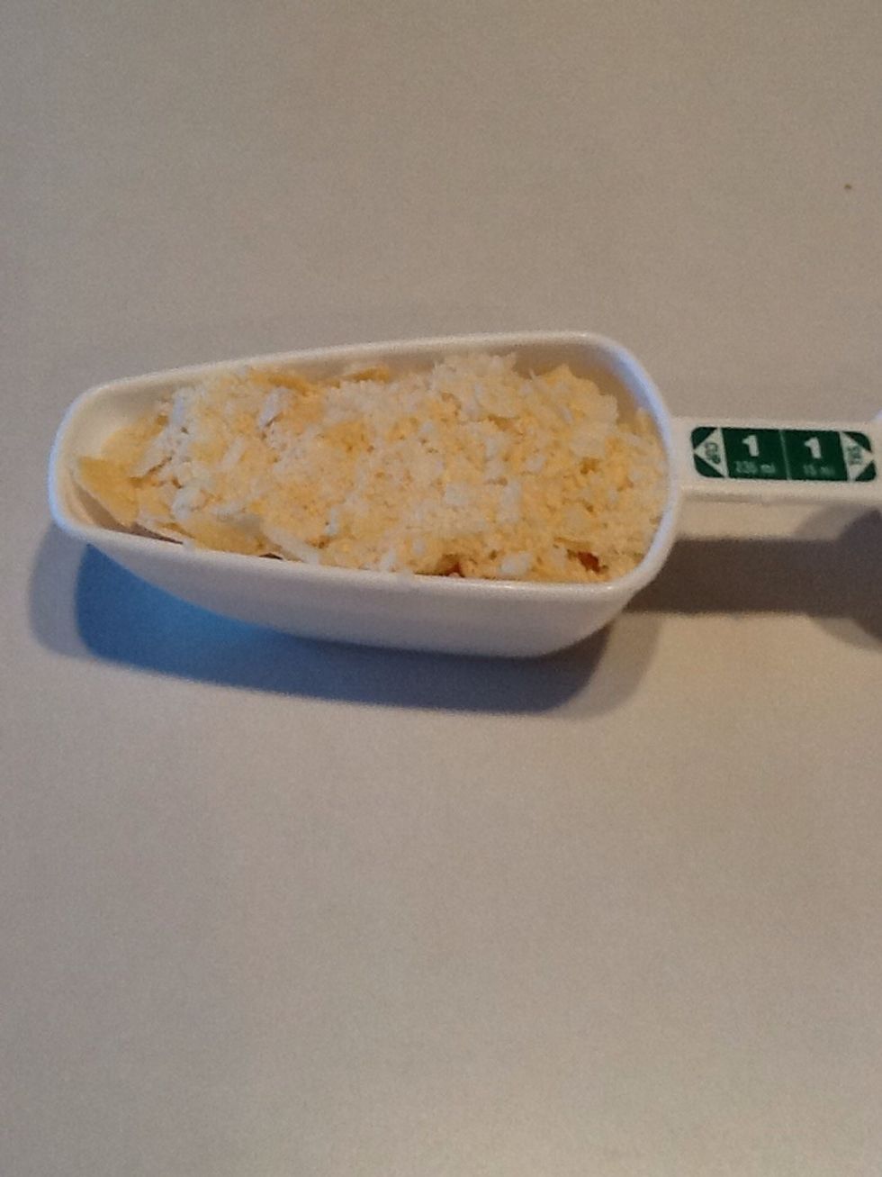 Measure the Parmesan cheese. Set aside.