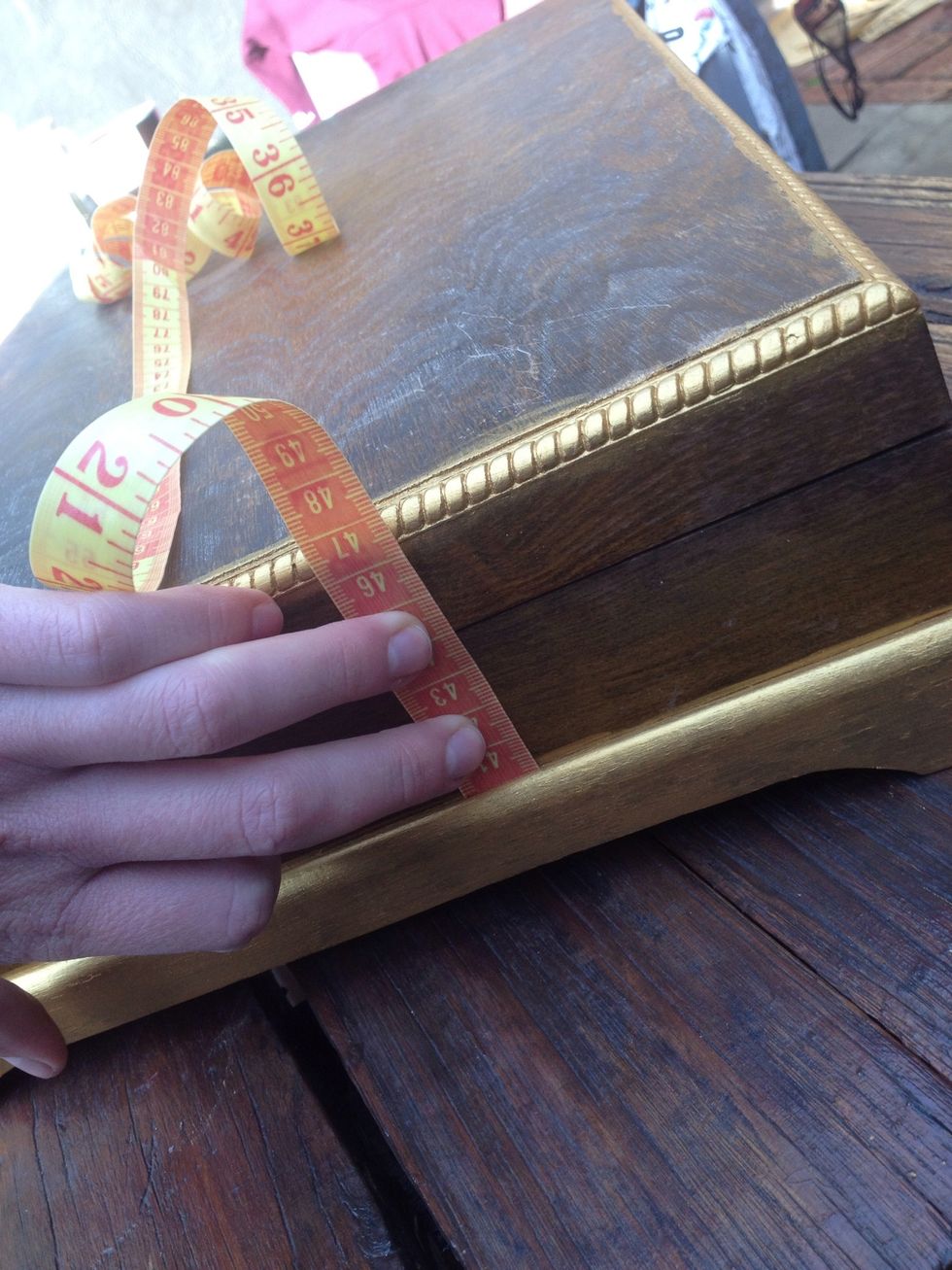 Measure up your box accurately to cut your paper to size. Make it 1mm smaller than the surface, and it fits well.