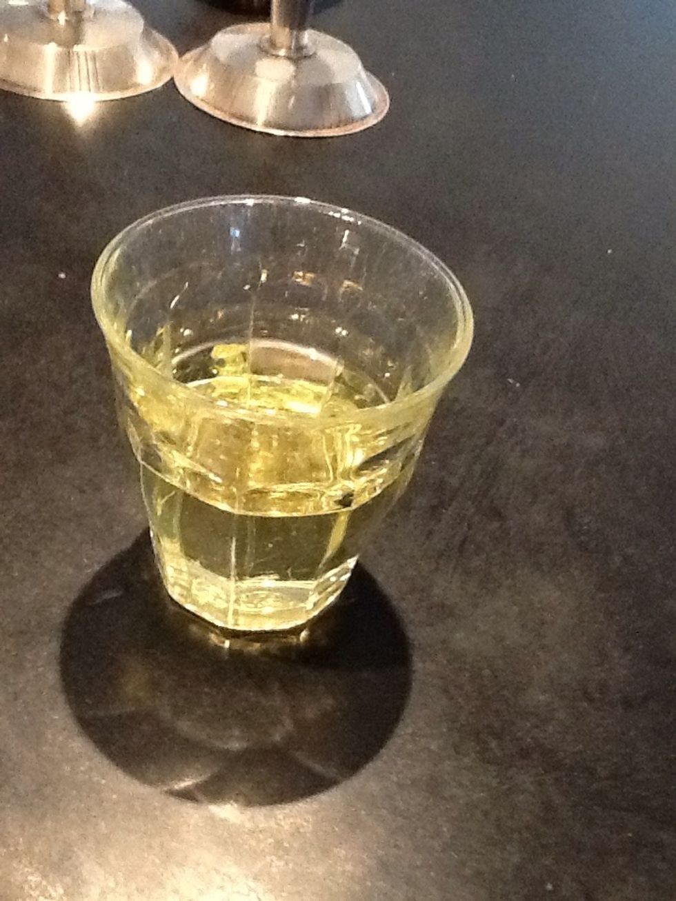 Measure up your oil and pour it into a container