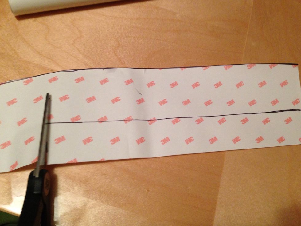 Measured and marked now all you have to do is cut the piece out.