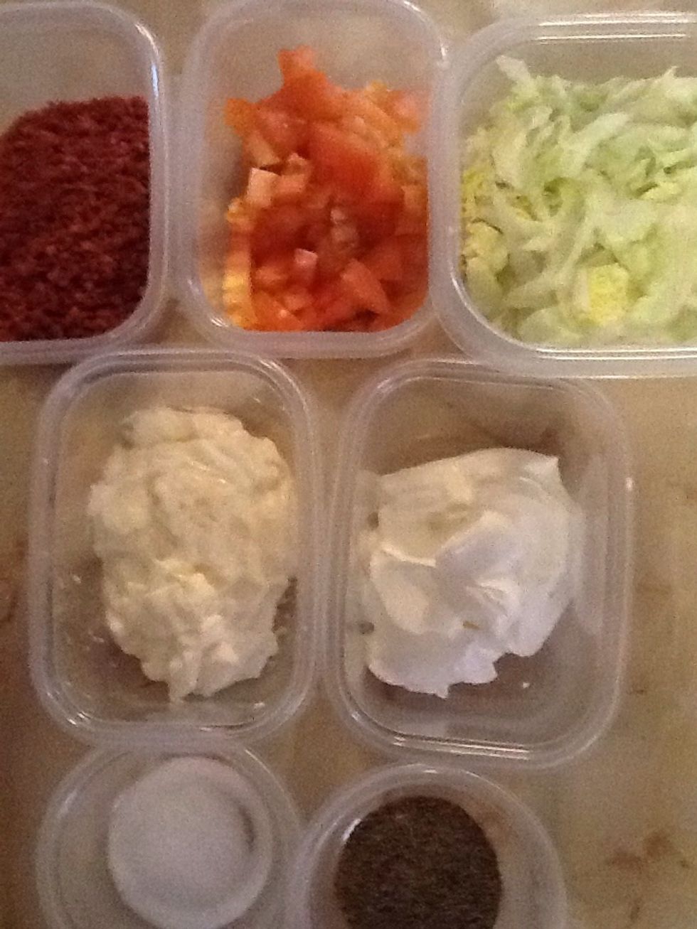 Measured ingredients