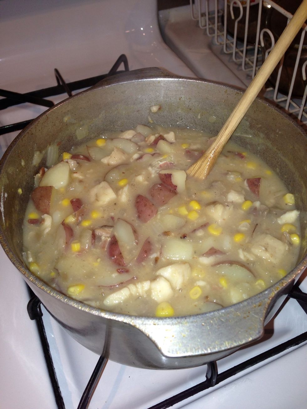 Med heat until fish is cooked