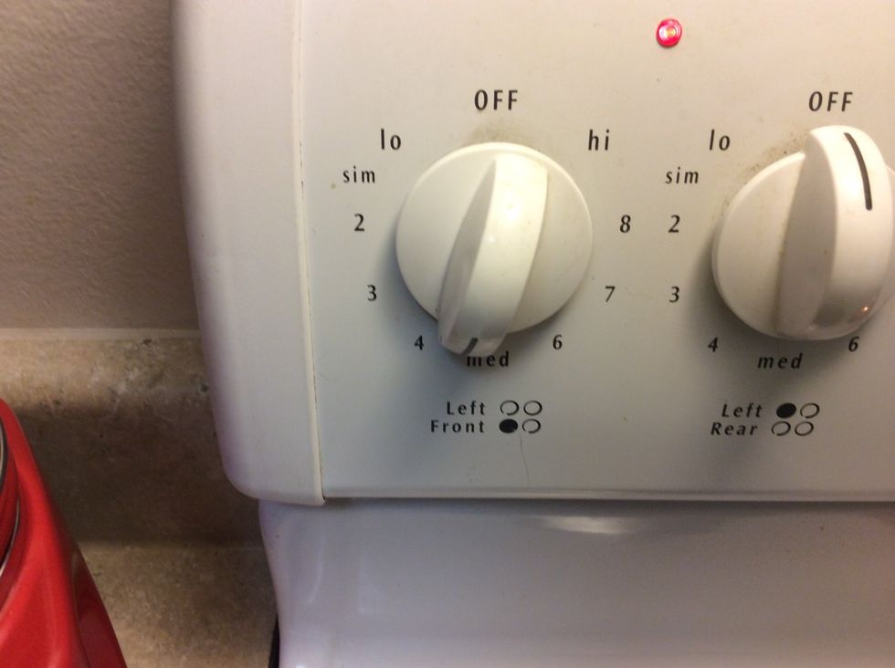 Med low heat