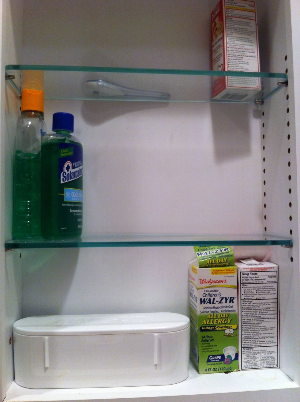 Medicine, a first aid kit, and band-aids. Obviously.