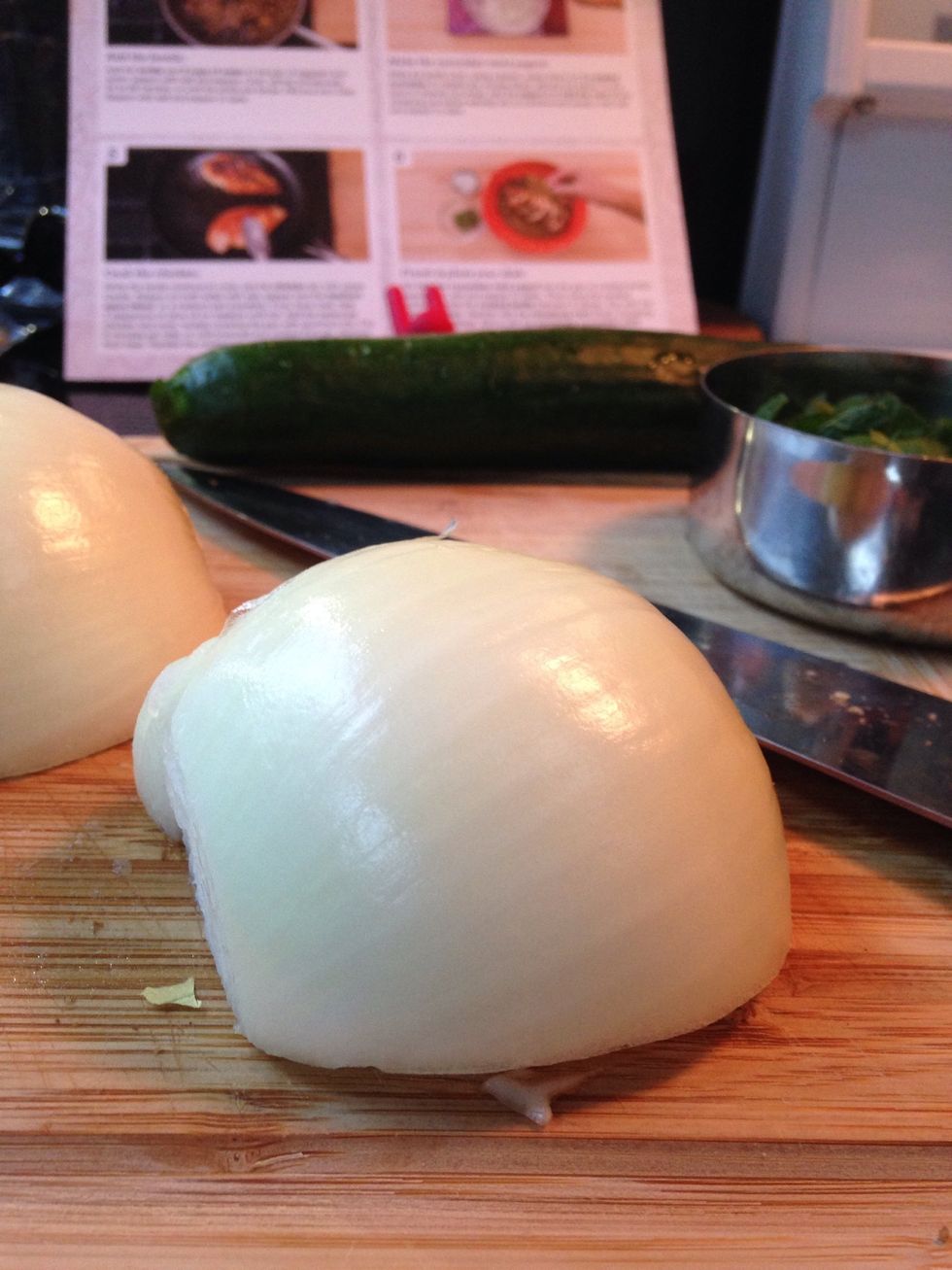 Medium dice the onion