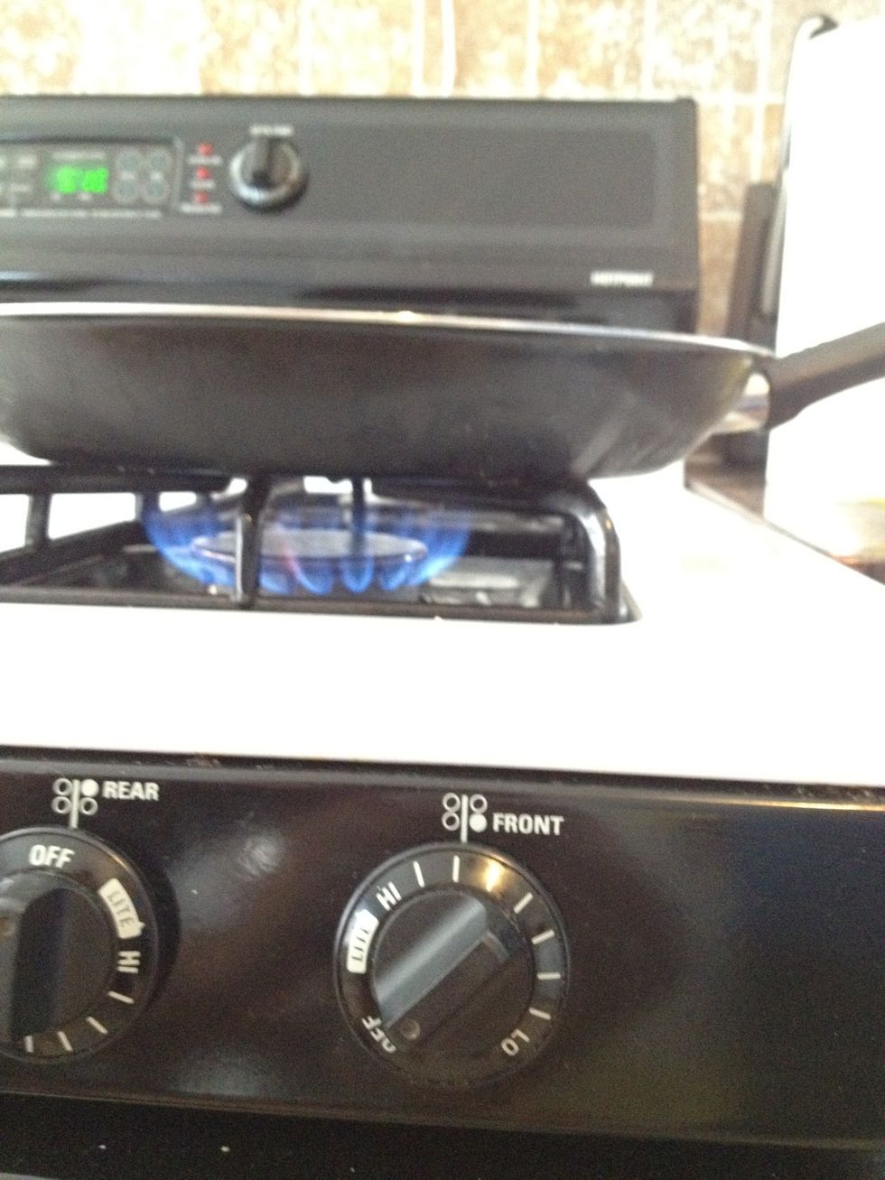 Medium high heat