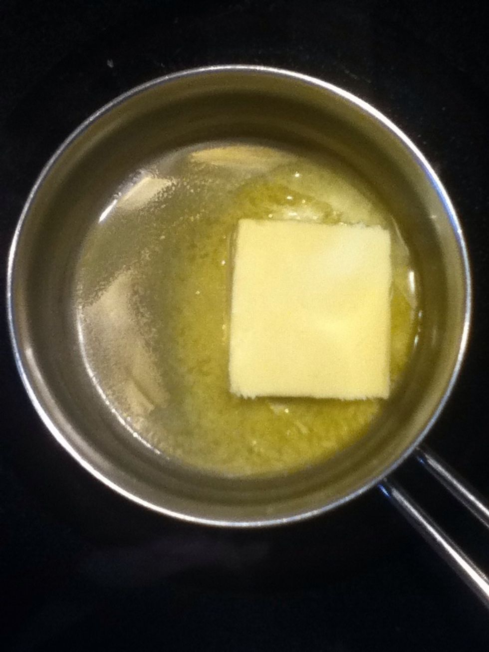 Melt 1/2 cup of butter in a small pot