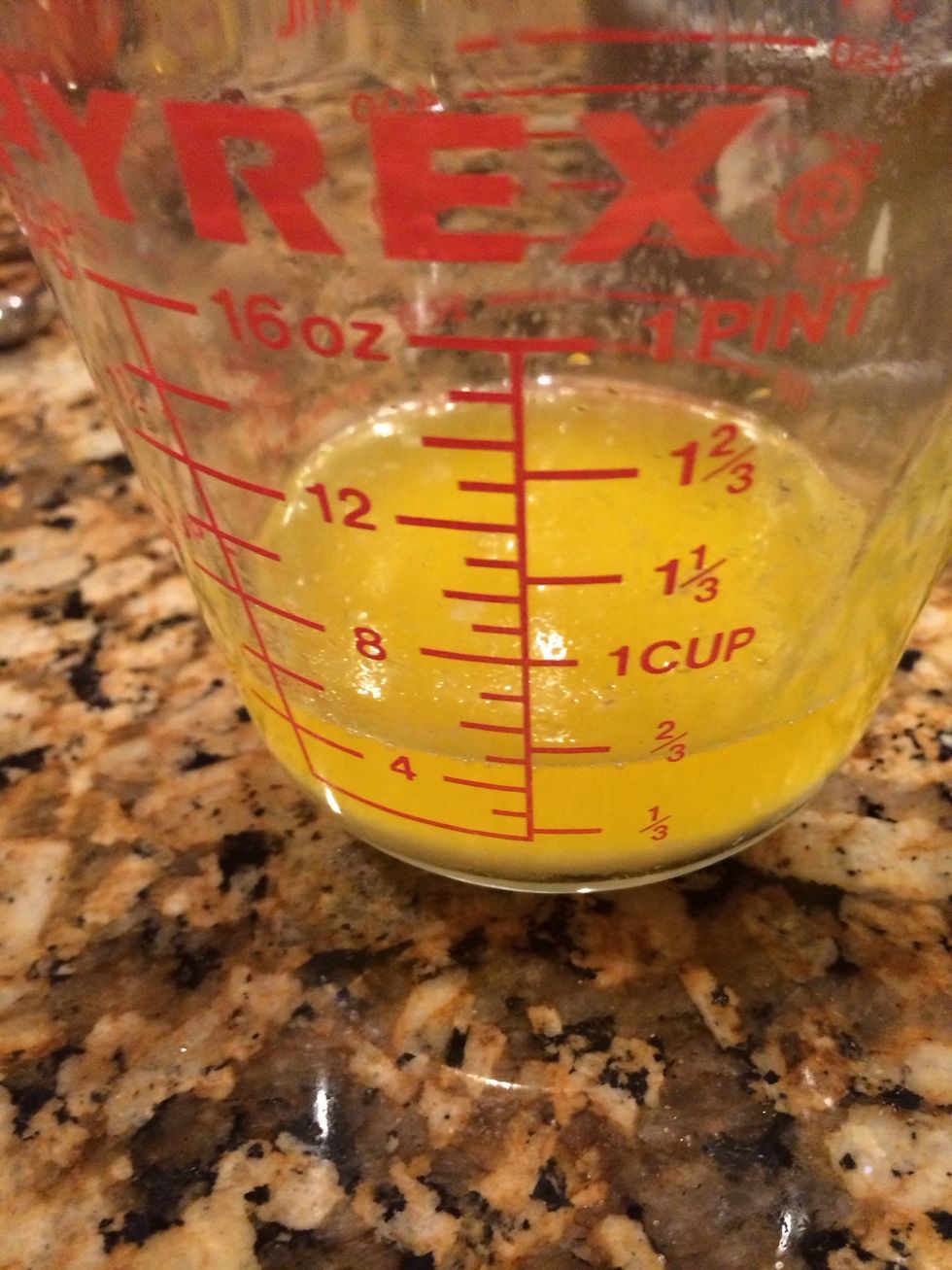 Melt 1 stick of butter in the microwave