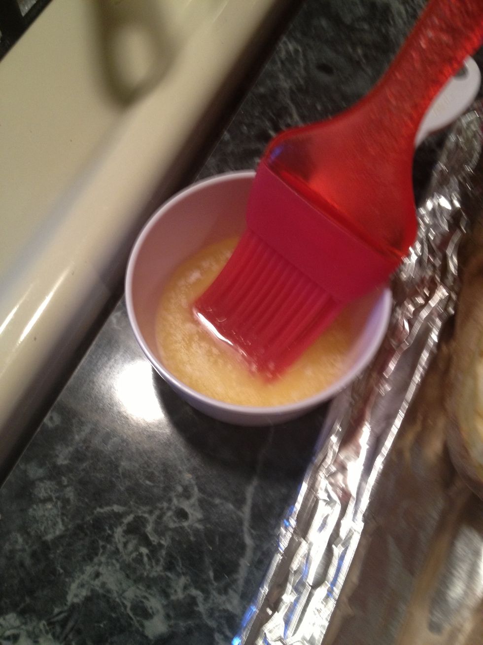 Melt 1 tbs of butter.