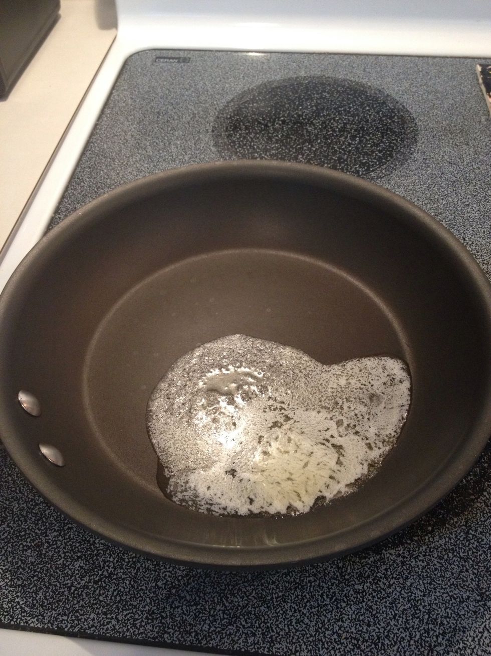 Melt 1 Tbsp butter in large saucepan.