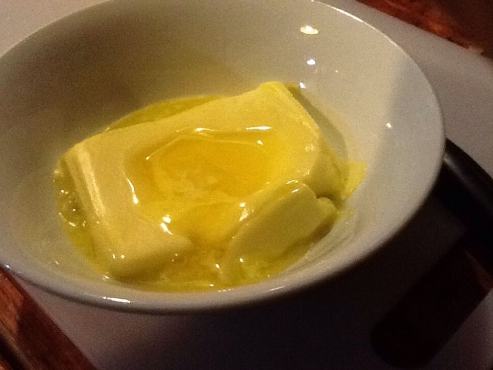 Melt 100g of butter