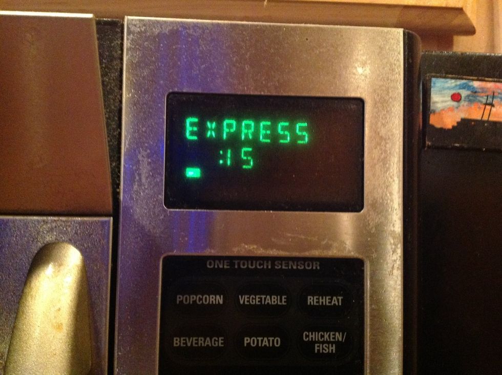 Melt. About 15 sec. In microwave.