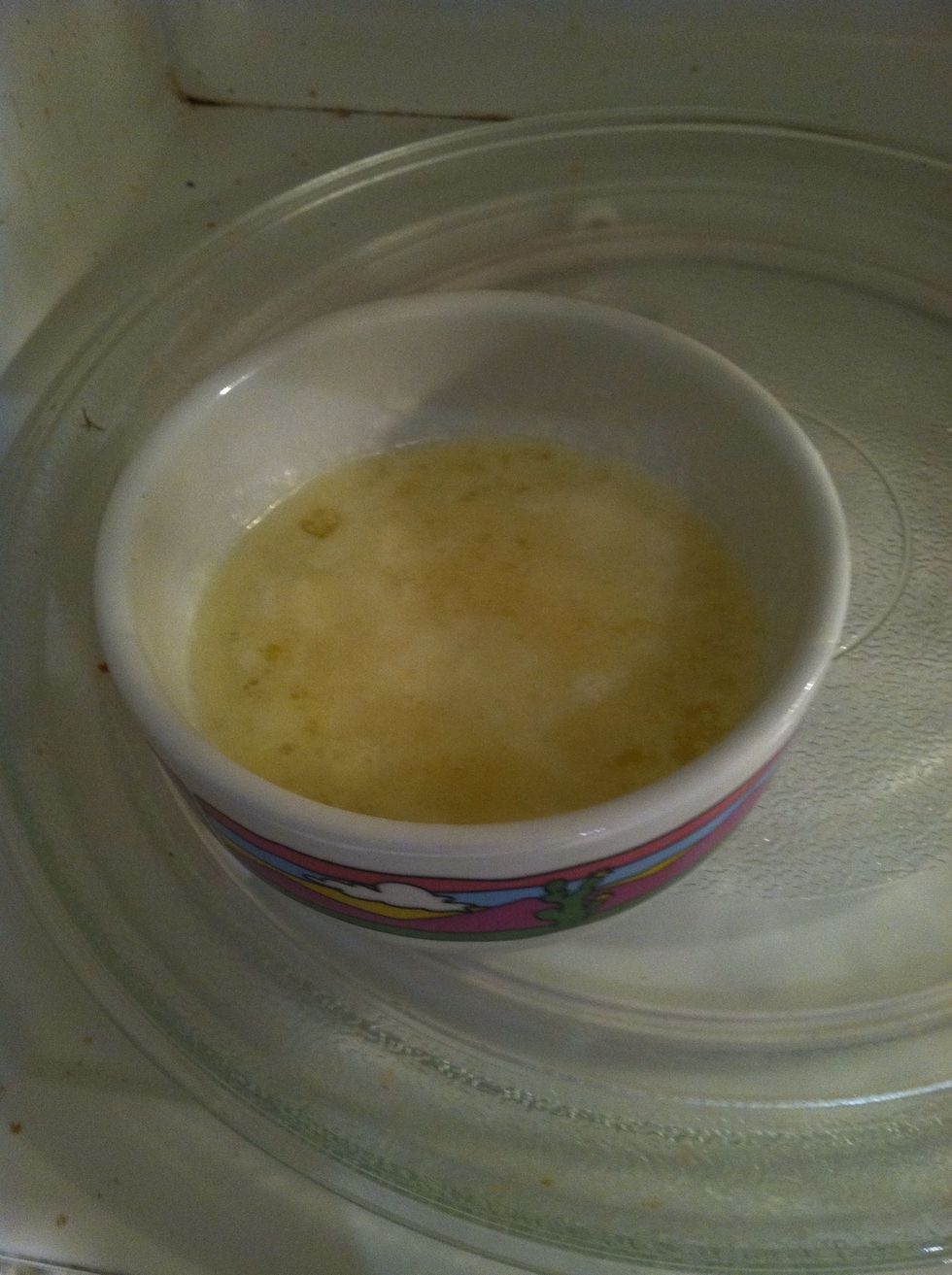 Melt butter again