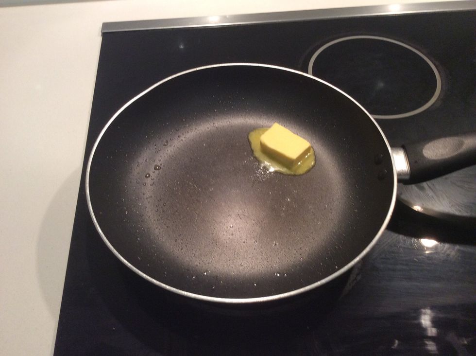 Melt butter at low heat