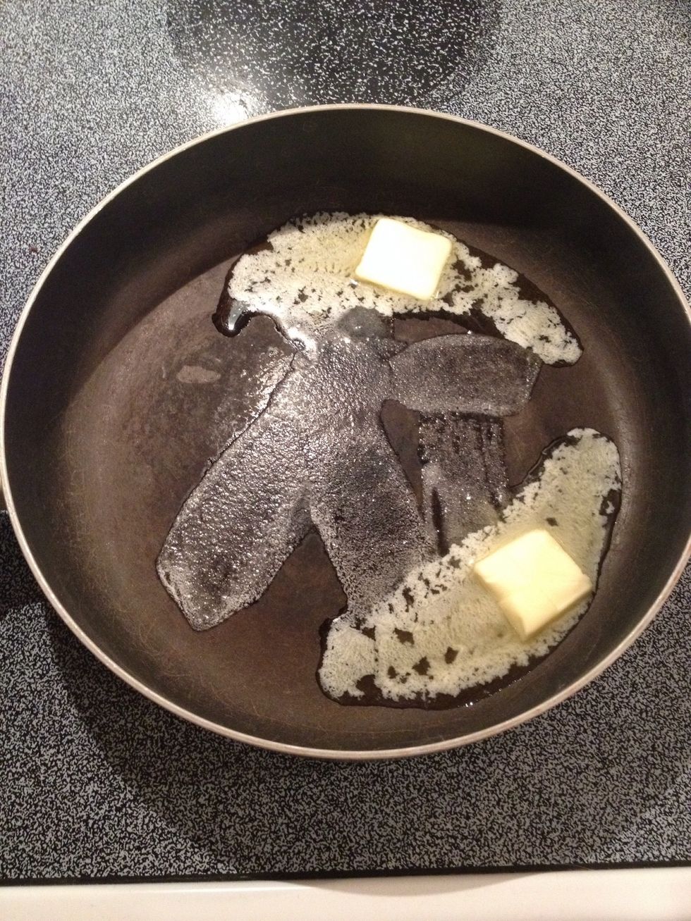 Melt butter in a pan over medium heat.
