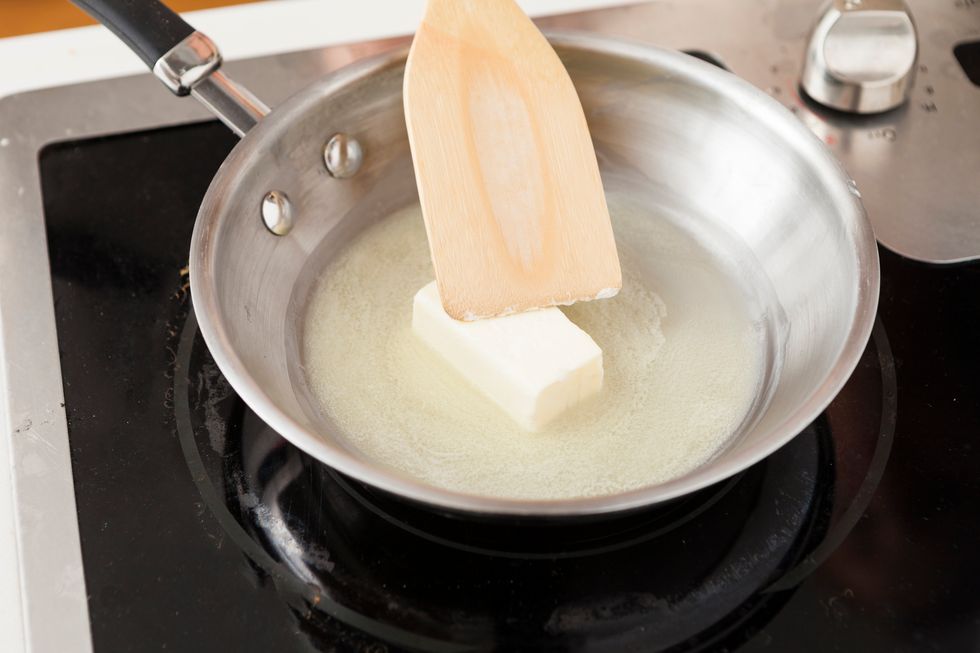 Melt butter in a small saucepan over medium heat.